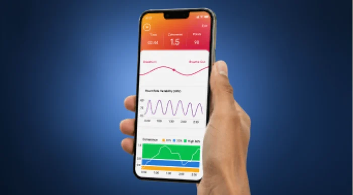 Train your heart rhythm with guided breathing